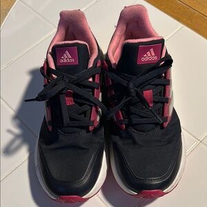 Adidas Girl’s Navy Blue and Pink Sneakers